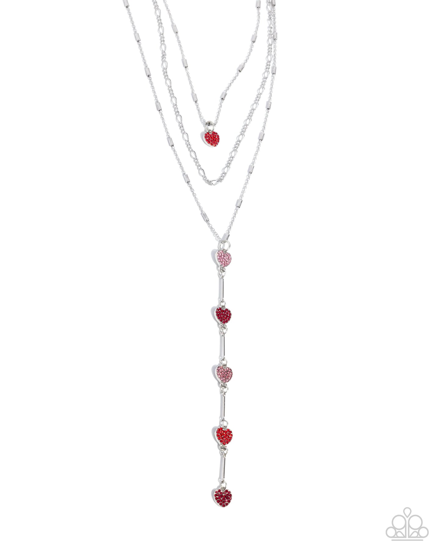 Paparazzi Valiant Valentine - Red Necklace
