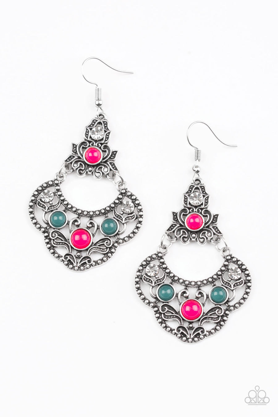 Paparazzi Garden State Glow - Multi - Earrings