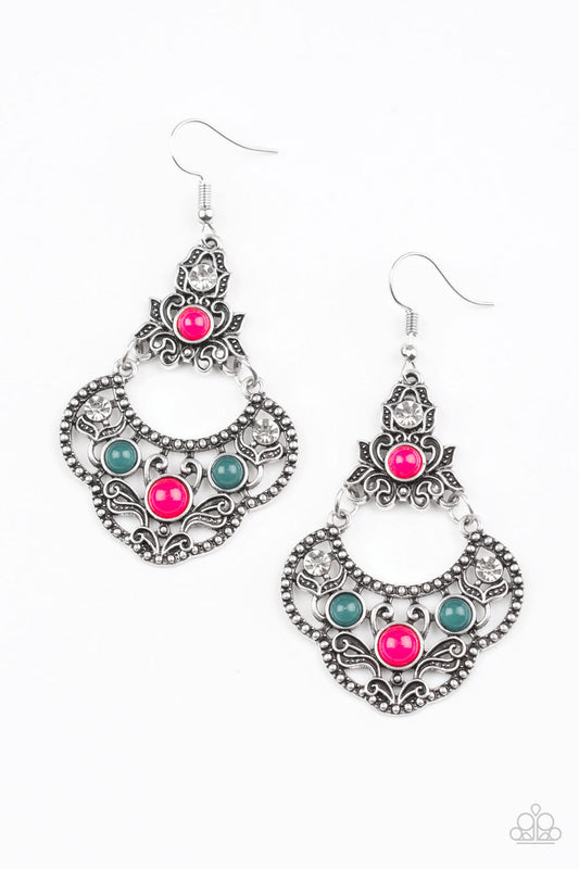 Paparazzi Garden State Glow - Multi - Earrings