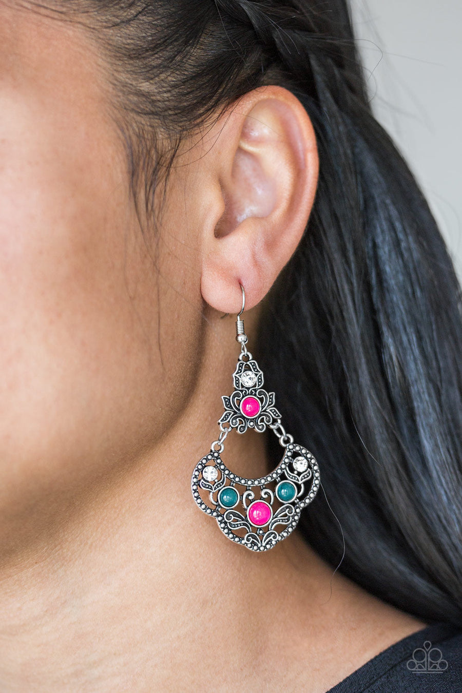 Paparazzi Garden State Glow - Multi - Earrings