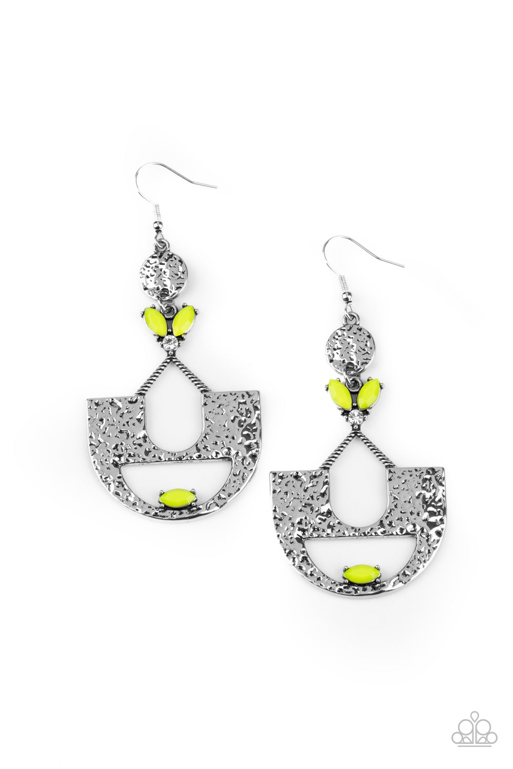 PAPARAZZI "MODERN DAY MECCA" YELLOW EARRINGS