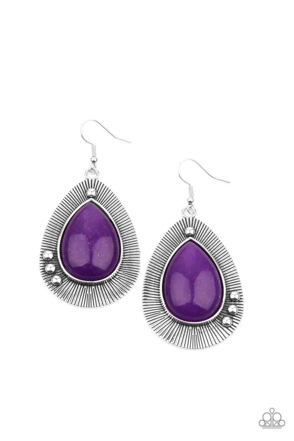 PAPARAZZI "WESTERN FANTASY" PURPLE EARRINGS