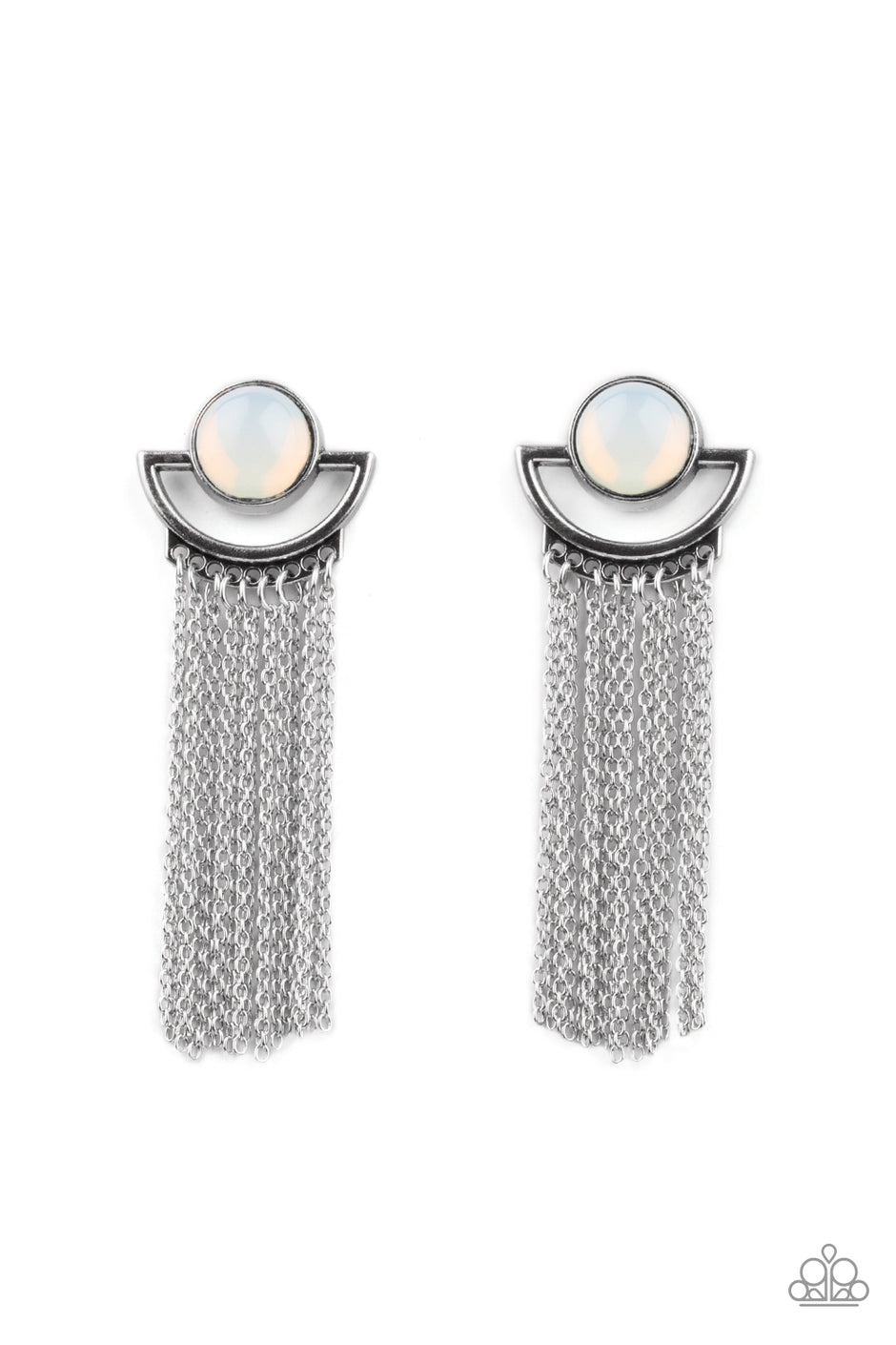 Paparazzi Opal Oracle - Earrings White