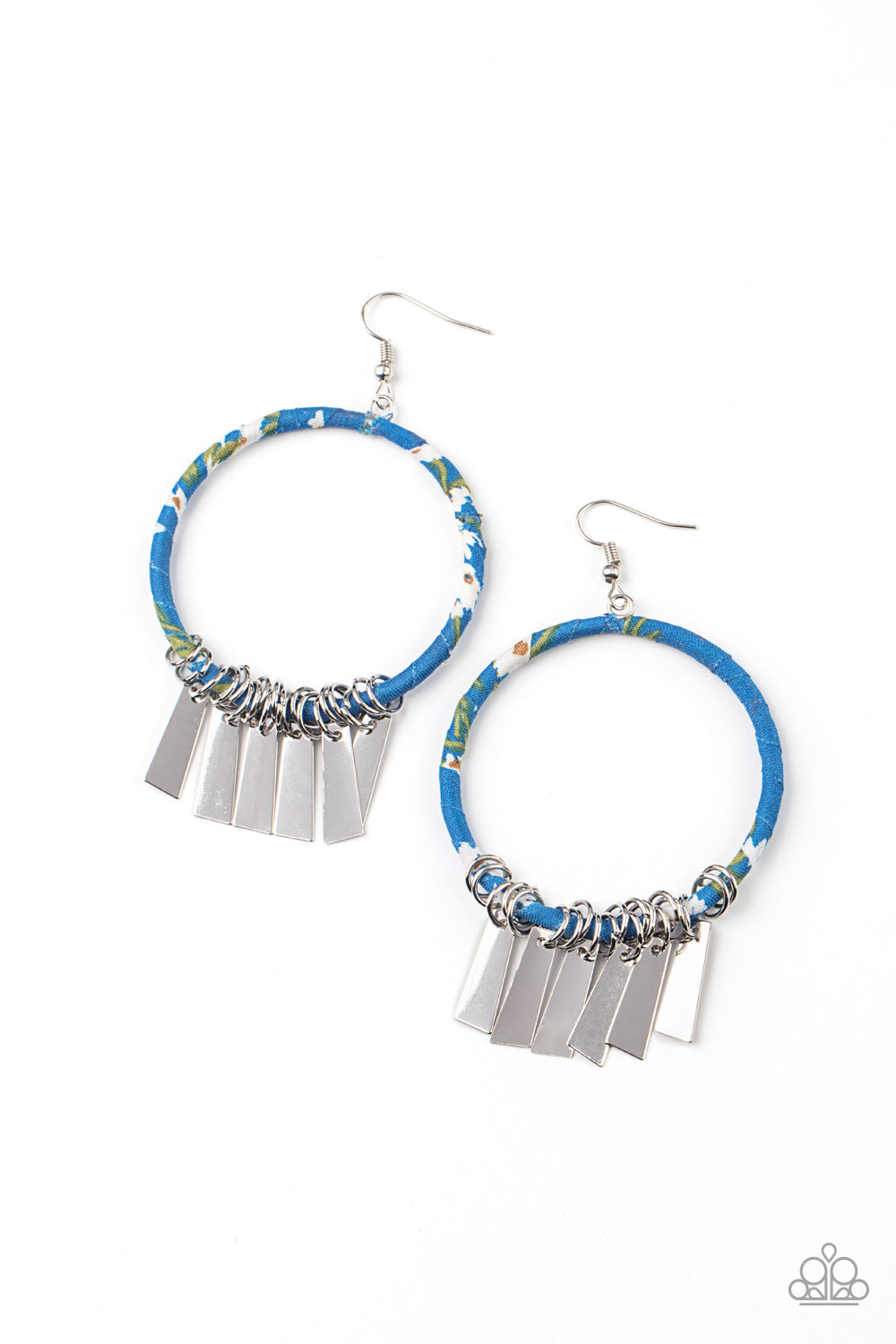 PAPARAZZI "GARDEN CHIMES" BLUE EARRINGS
