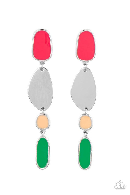 Paparazzi Deco By Design - Multi - Earrings