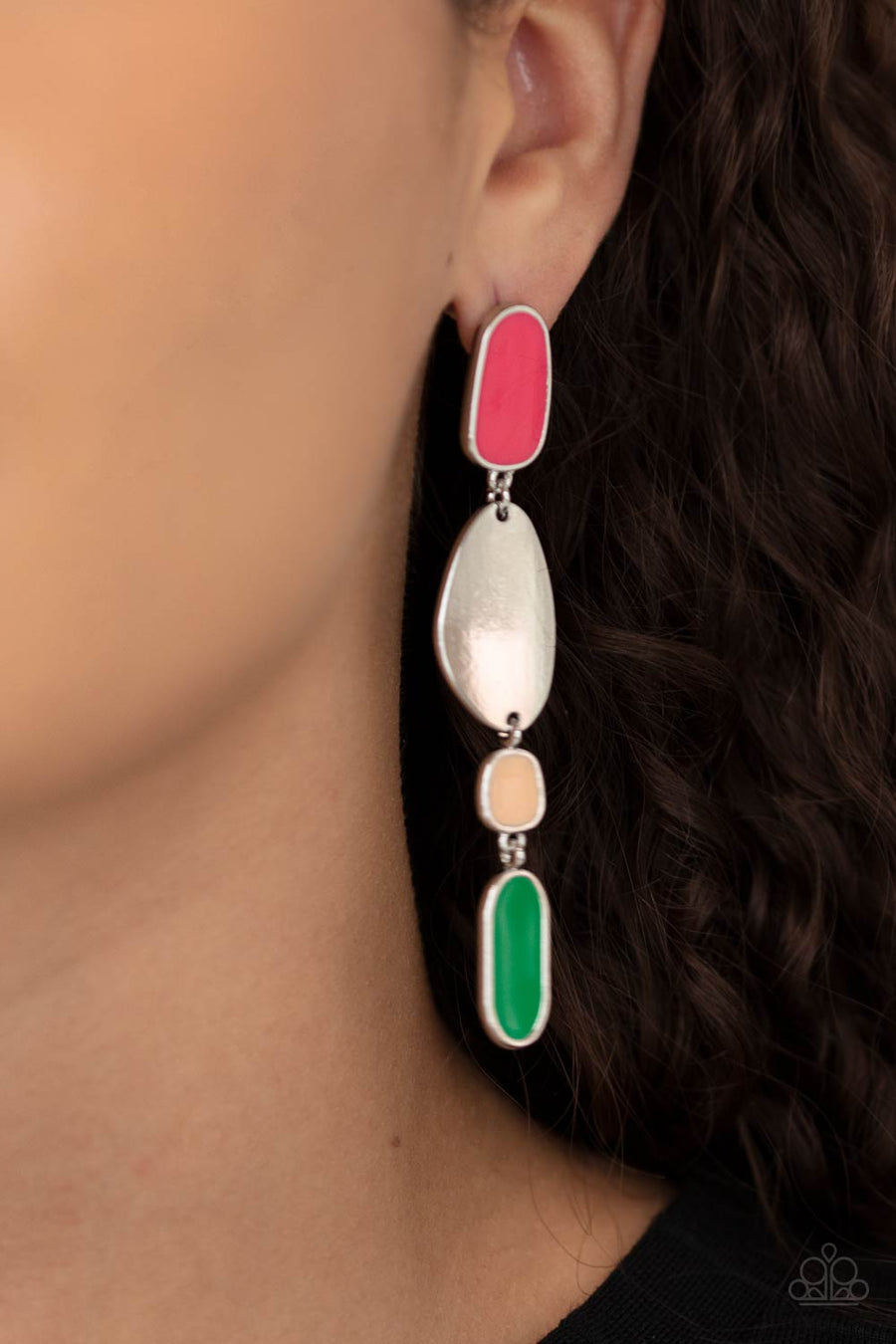 Paparazzi Deco By Design - Multi - Earrings