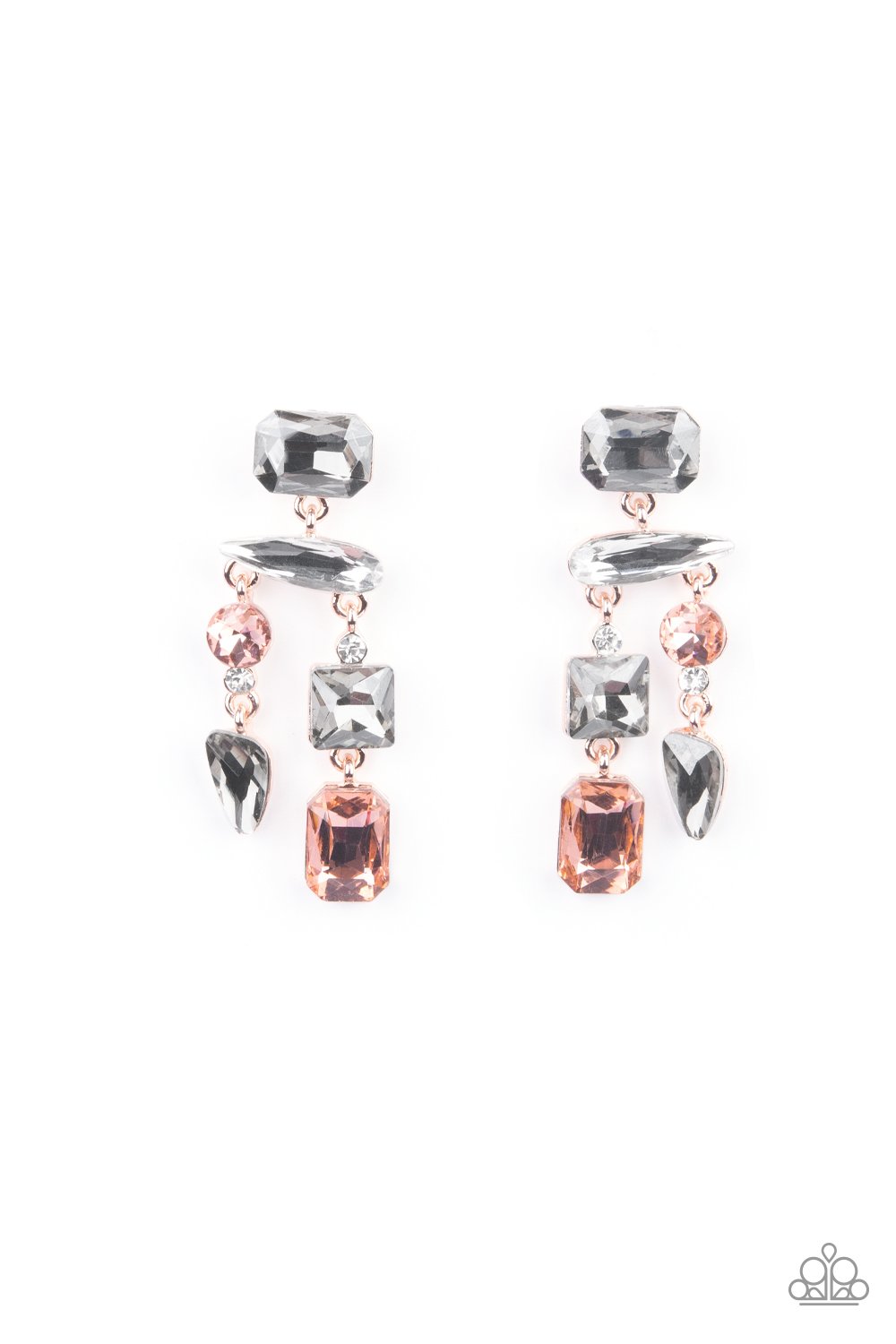 PAPARAZZI "HAZARD PAY" MULTI POST EARRINGS