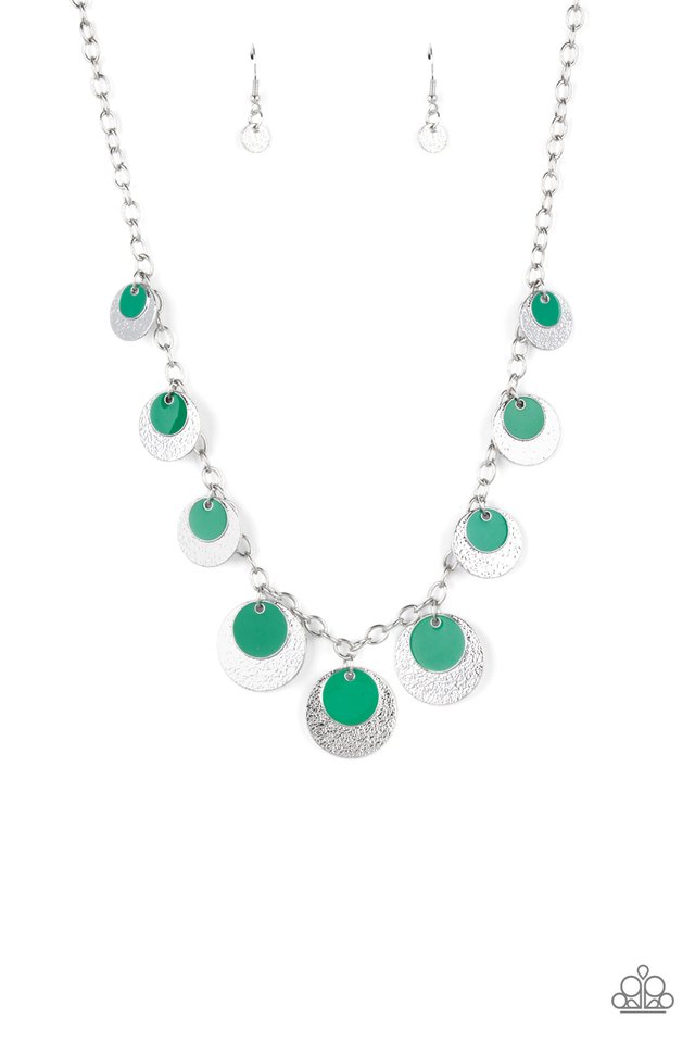Paparazzi Necklace ~ The Cosmos Are Calling - Green