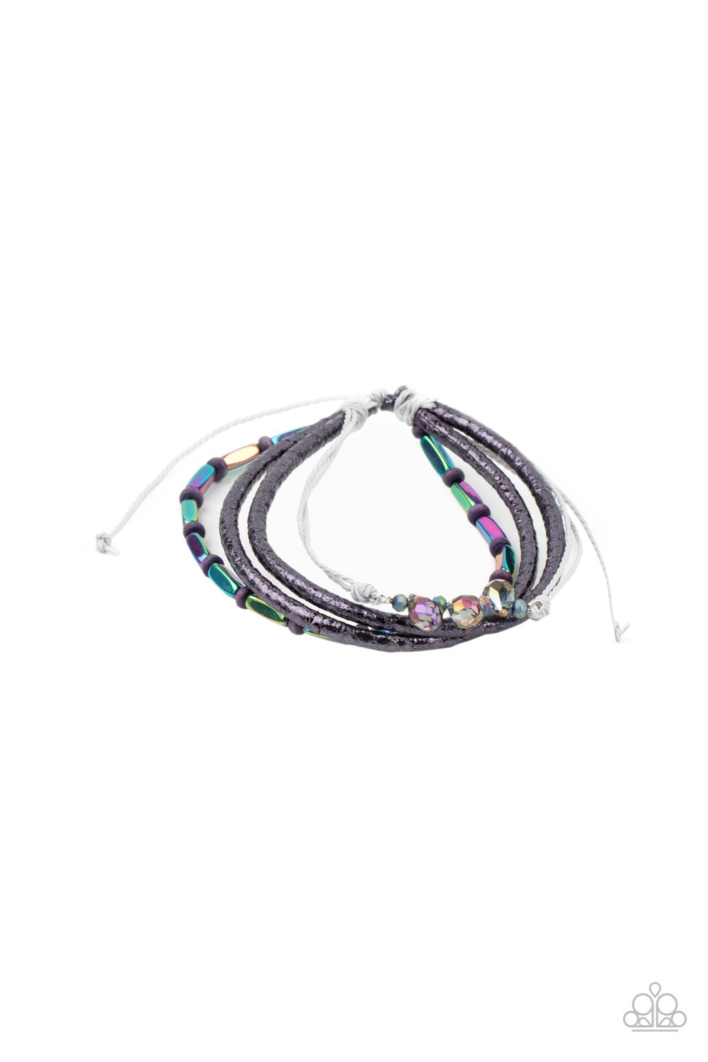 Holographic Hike - Multi Bracelet - Paparazzi Accessories
