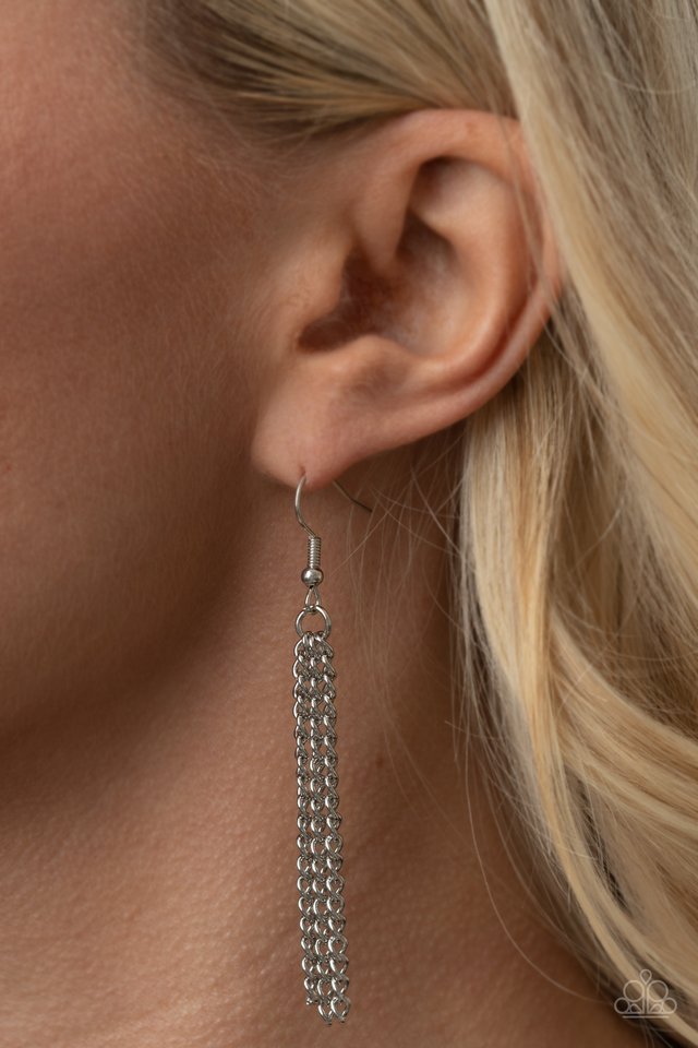Paparazzi Necklace ~ Positively Perfect - Silver