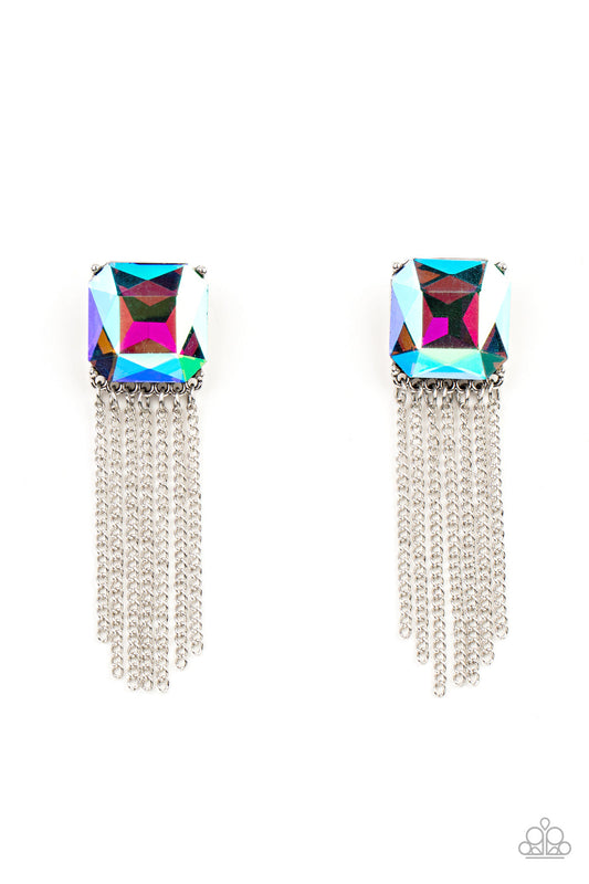 PAPARAZZI "SUPERNOVA NOVELTY" MULTI EXCLUSIVE POST EARRINGS