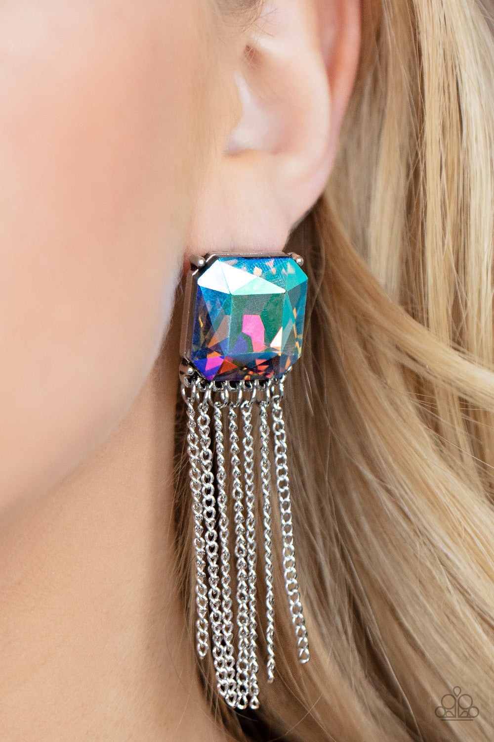 PAPARAZZI "SUPERNOVA NOVELTY" MULTI EXCLUSIVE POST EARRINGS