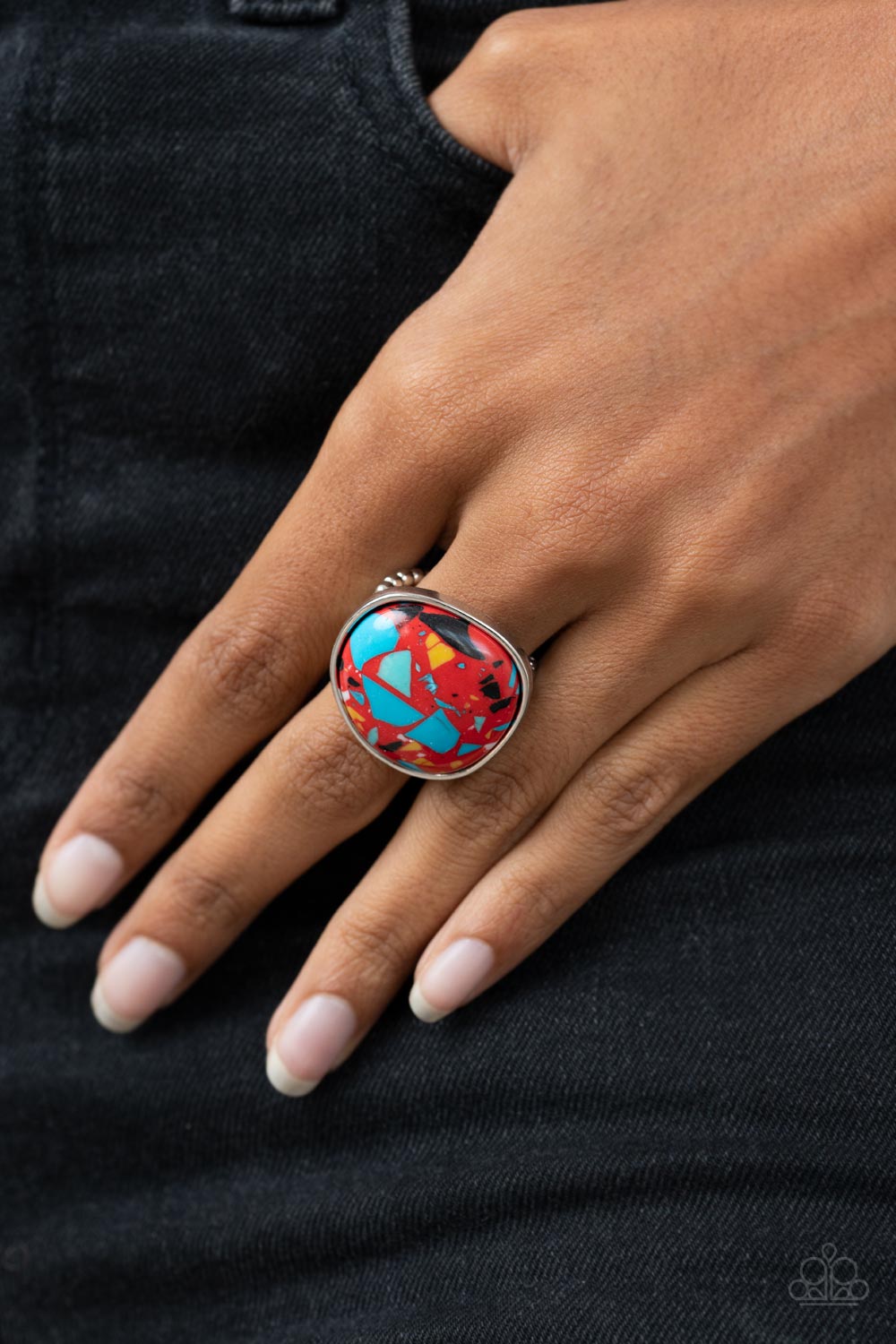 Aesthetically Authentic - Red Ring - Paparazzi Accessories