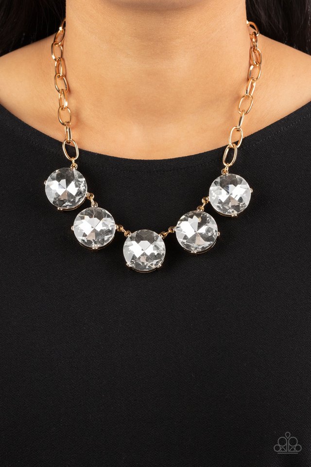 Paparazzi Necklace ~ Limelight Luxury - Gold