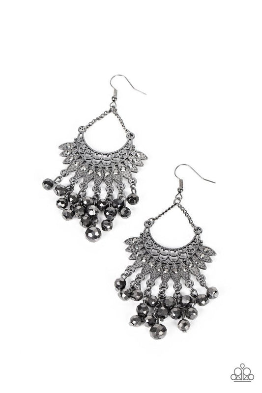 Paparazzi Earring ~ Chromatic Cascade - Black
