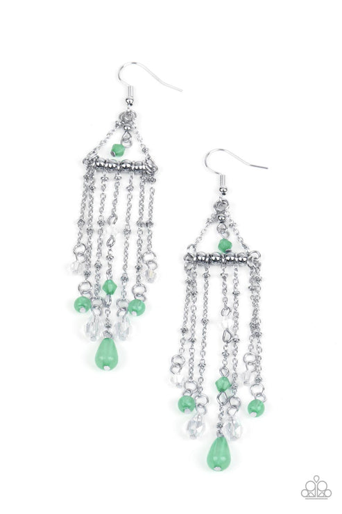 Paparazzi Marina Breeze - Green Earrings
