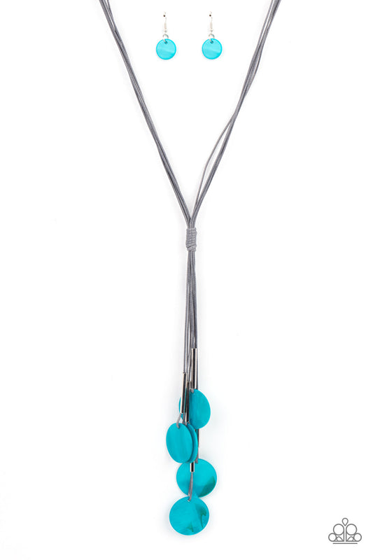 Tidal Tassels - blue - Paparazzi necklace