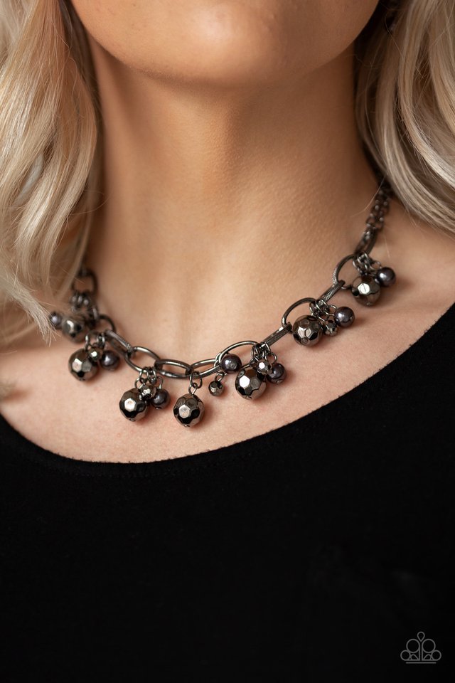 Paparazzi Malibu Movement Black Gunmetal Necklace