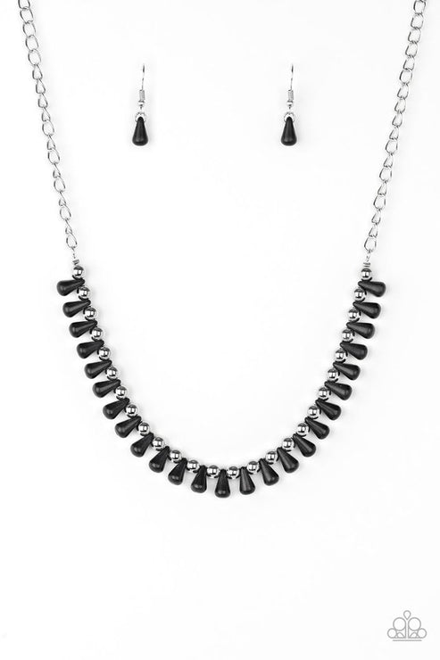 Paparazzi  Extinct Species - Black  Necklace