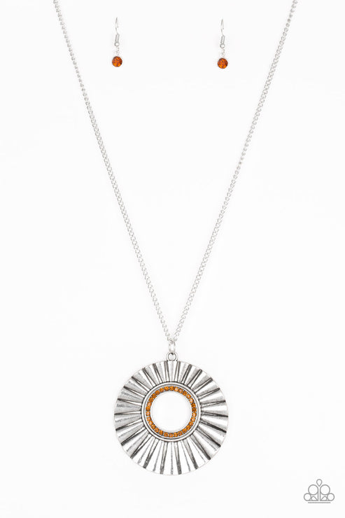 Paparazzi  Chicly Centered - Brown  Necklace