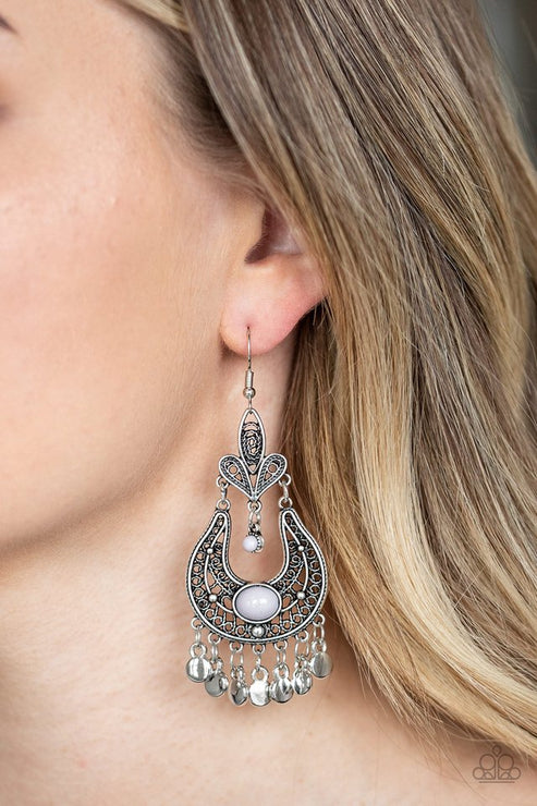Paparazzi  Fiesta Flair - Silver  Earrings