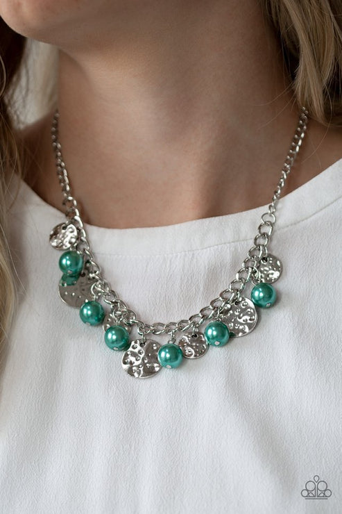Paparazzi  Seaside Sophistication - Green  Necklace/Paparazzi  SEA In A New Light - Green  Bracelet
