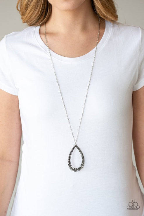 Paparazzi  Big Ticket Twinkle - Silver  Necklace