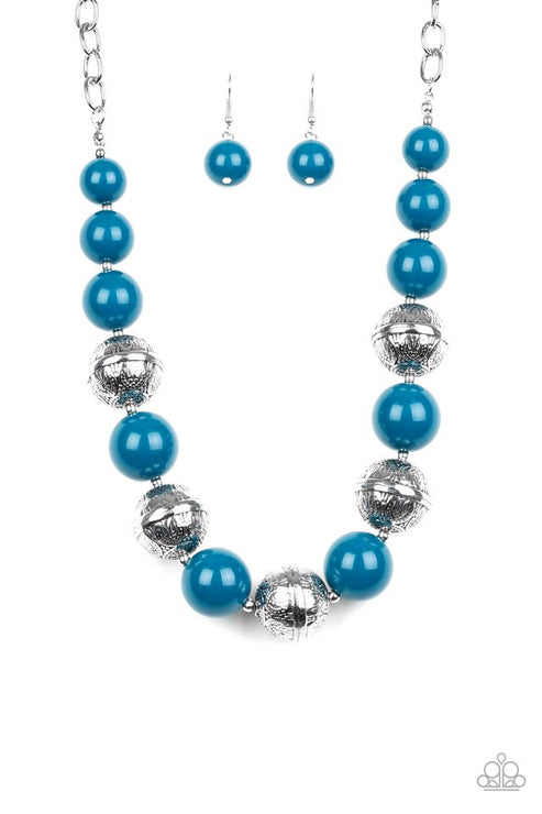 Paparazzi  Floral Fusion - Blue  Necklace