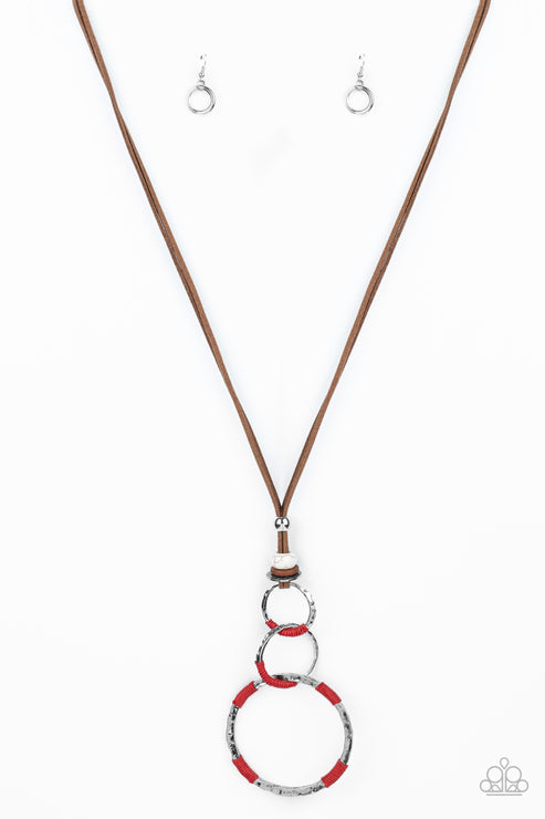 Paparazzi  Rural Renovation - Red  Necklace