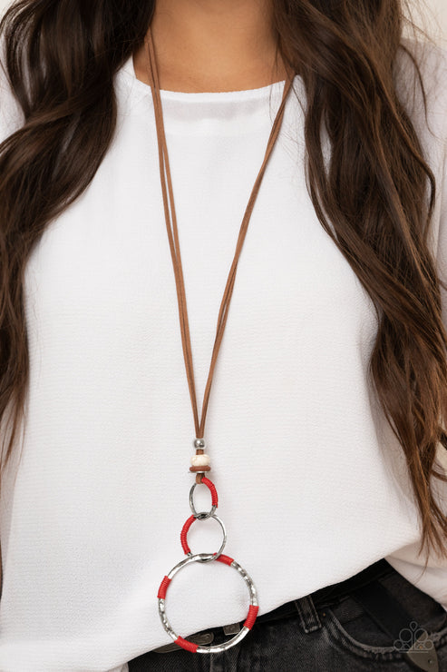 Paparazzi  Rural Renovation - Red  Necklace