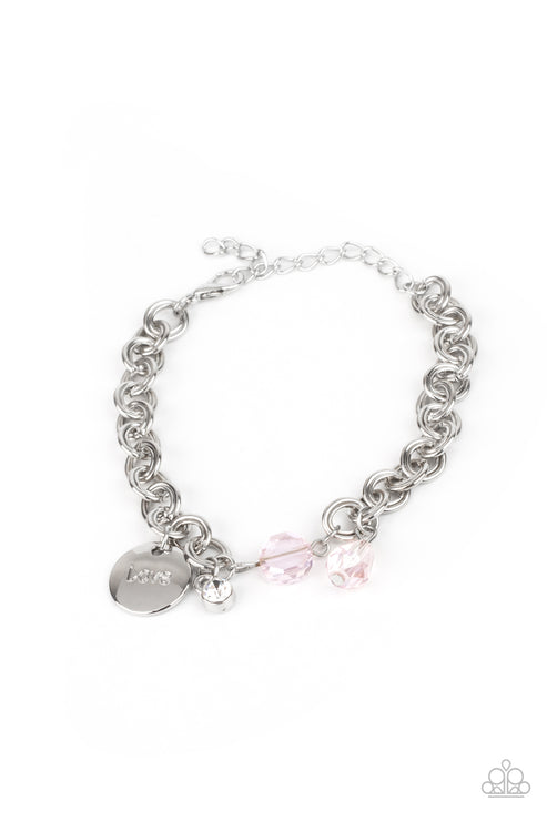 Paparazzi  Lovable Luster - Pink  Bracelet