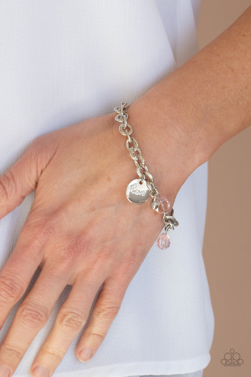 Paparazzi  Lovable Luster - Pink  Bracelet