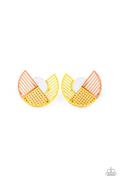 Paparazzi  It’s Just an Expression - Yellow  Post Earrings