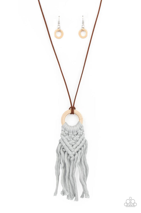 Paparazzi  Crafty Couture - Silver  Necklace