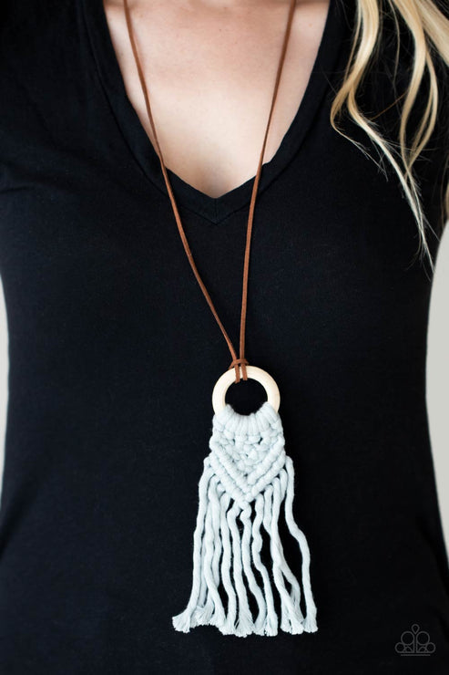 Paparazzi  Crafty Couture - Silver  Necklace