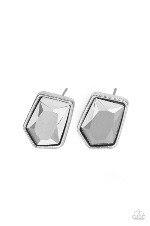 Paparazzi  Indulge Me - Silver  Post Earrings
