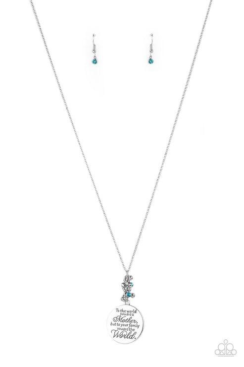 Paparazzi  Maternal Blessings - Blue  Necklace