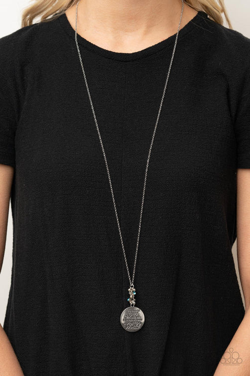 Paparazzi  Maternal Blessings - Blue  Necklace