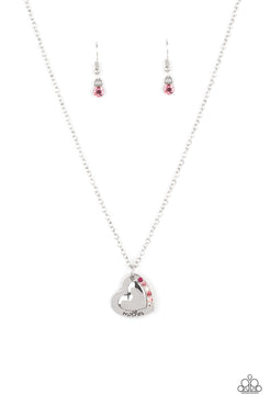 Paparazzi  Happily Heartwarming - Pink  Necklace
