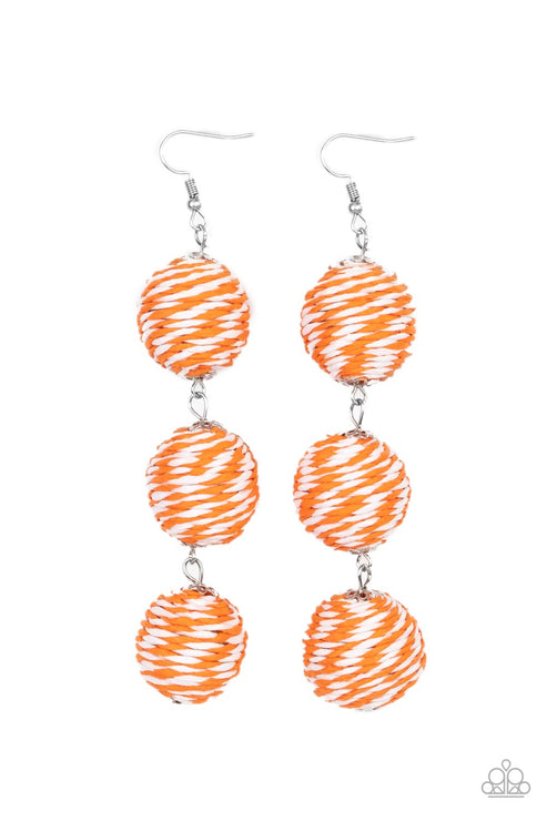 Paparazzi  Laguna Lanterns - Orange  Earrings