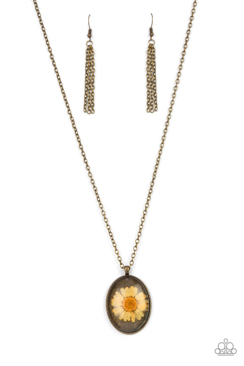 Paparazzi  Prairie Passion - Orange  Necklace