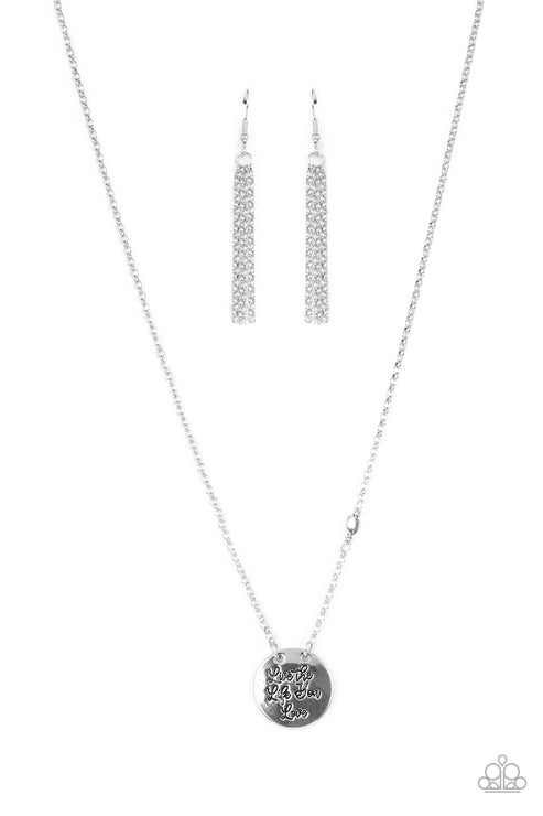 Paparazzi  Live The Life You Love - Silver  Necklace