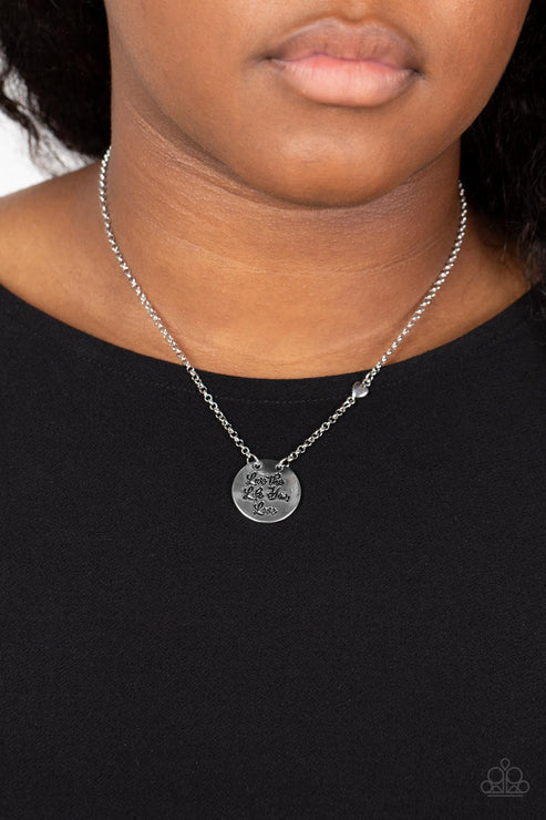Paparazzi  Live The Life You Love - Silver  Necklace