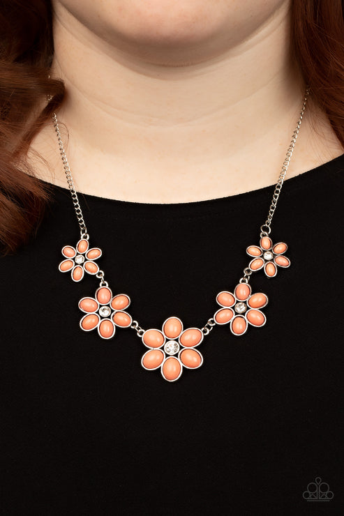 Paparazzi  Prairie Party - Orange  Necklace