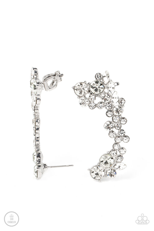 Paparazzi  Astronomical Allure - White  Post Earrings