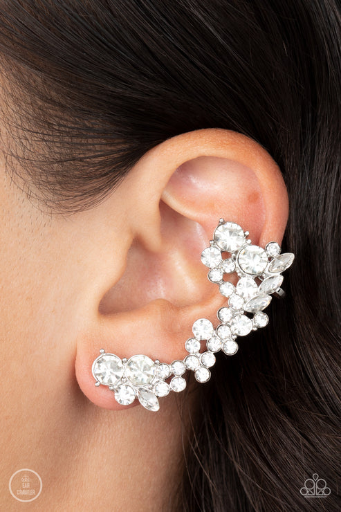 Paparazzi  Astronomical Allure - White  Post Earrings