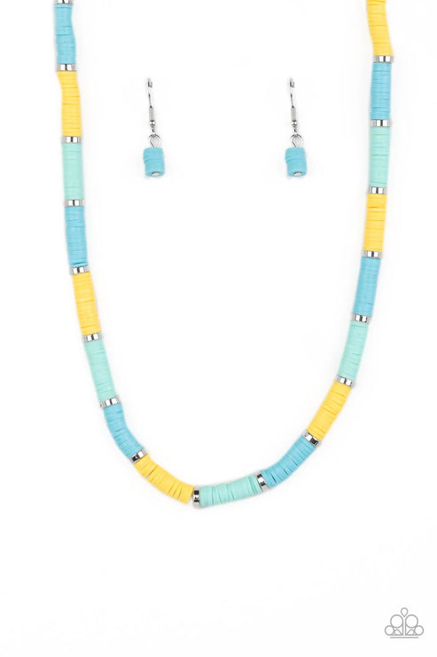 Paparazzi  Rainbow Road - Blue  Necklace