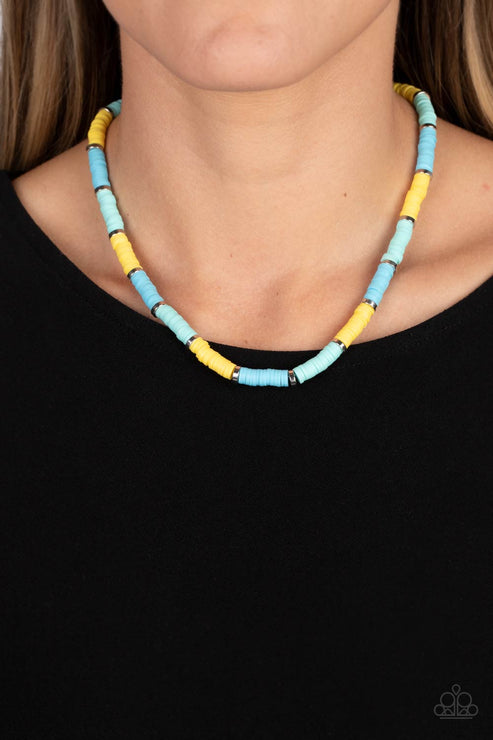 Paparazzi  Rainbow Road - Blue  Necklace
