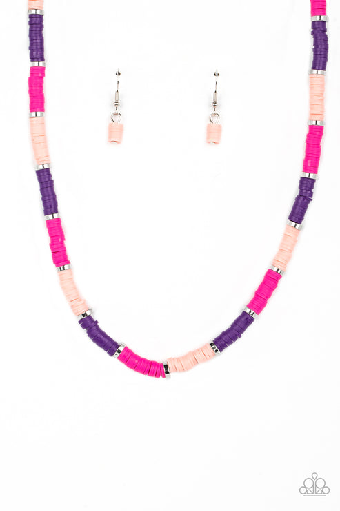 Paparazzi  Rainbow Road - Pink Necklace