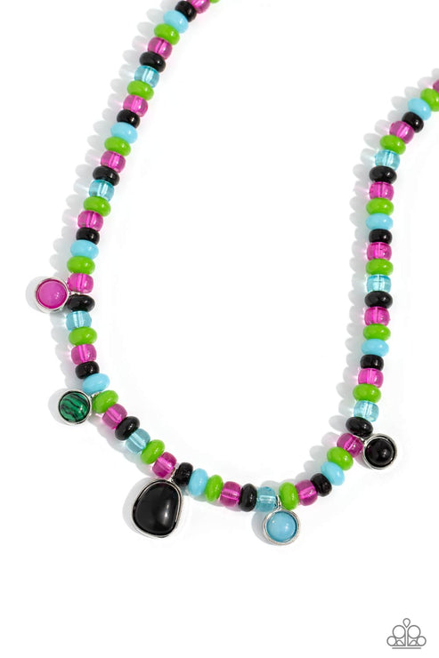 Paparazzi  Colorfully California - Black  Necklace